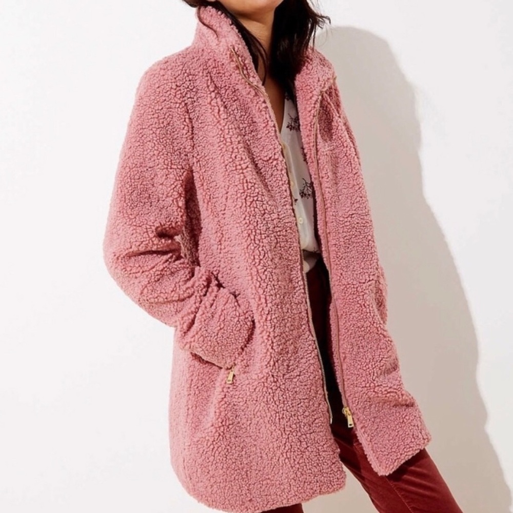 LOFT Sherpa Coat - Small